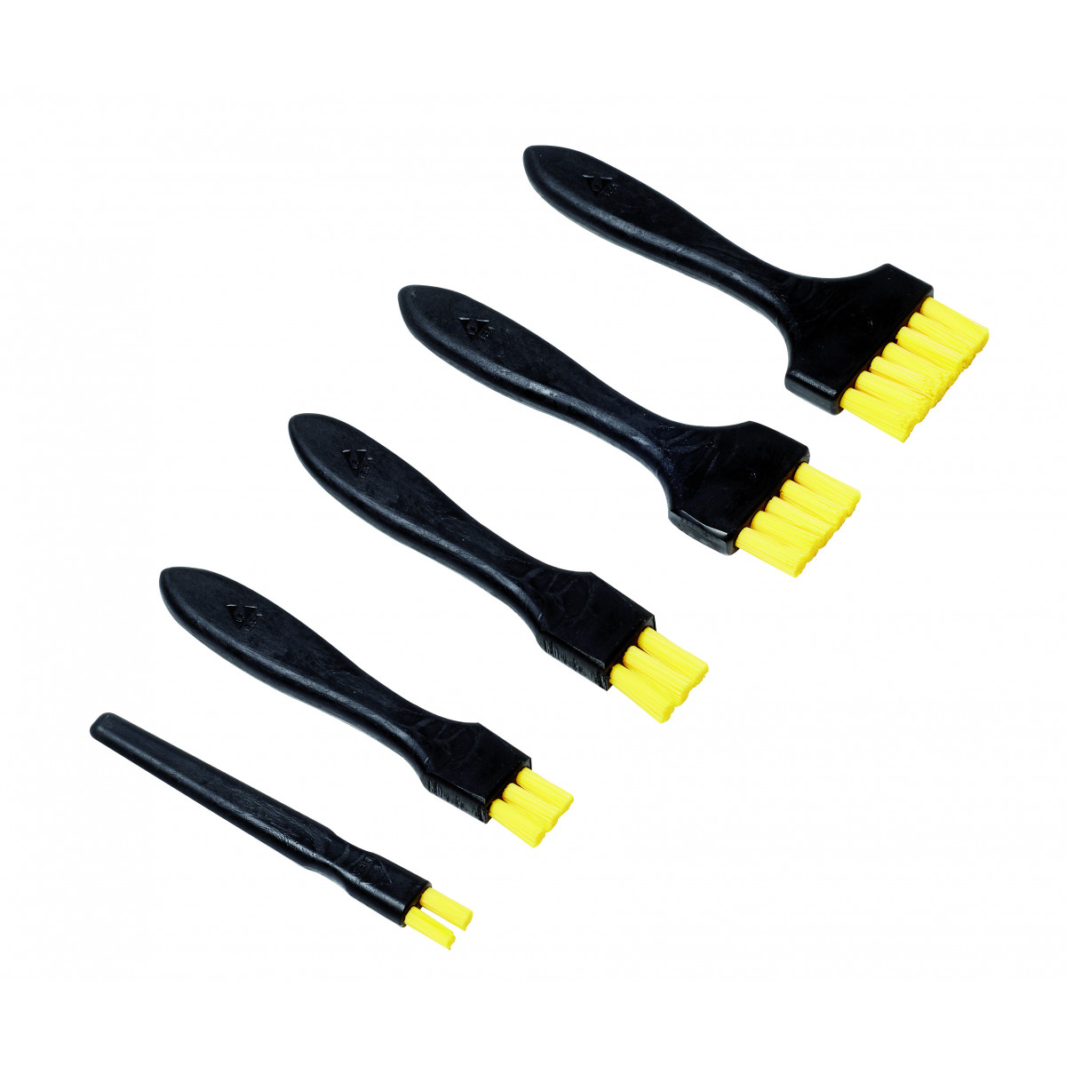 Dissipative flat brushes nylon yellow