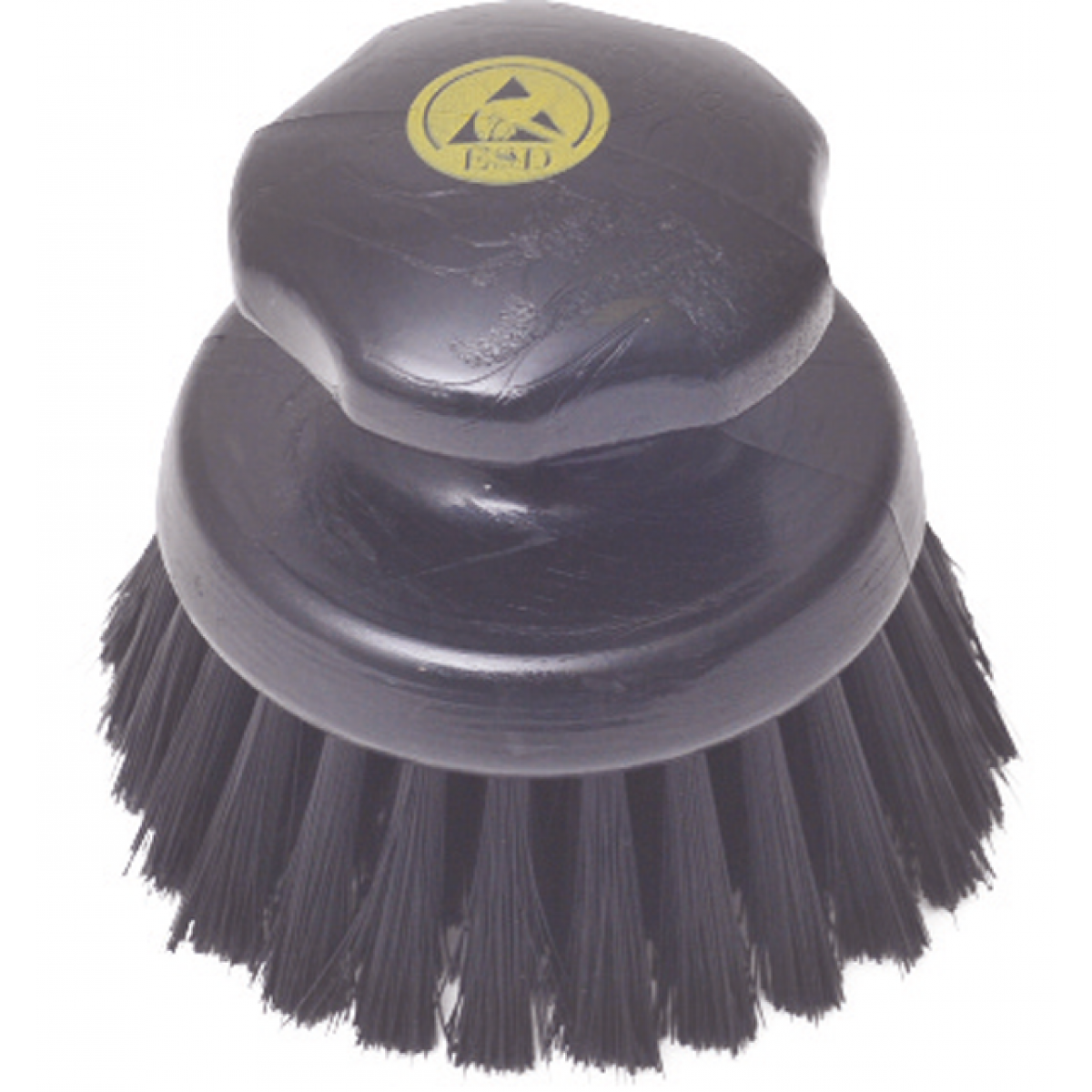 Conductive round hard brush natural bristles