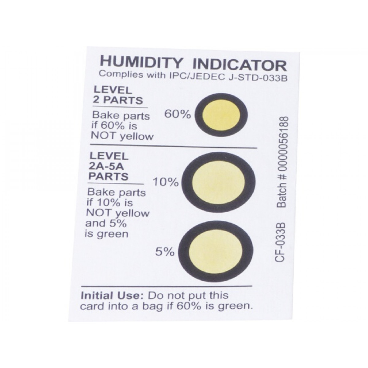 Humidity indicators