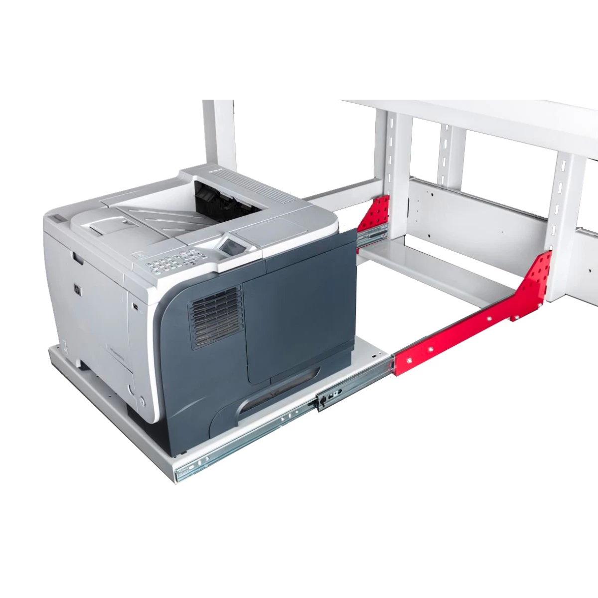 Extendable shelf for ESD packing table