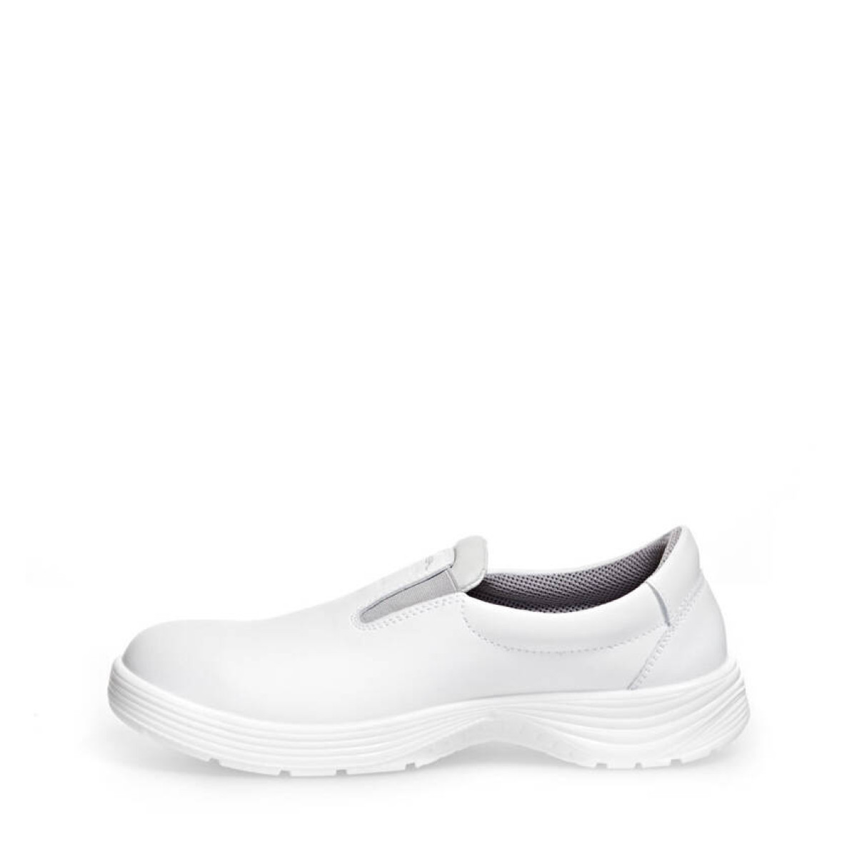 Color:white with steel cap, Size:47
