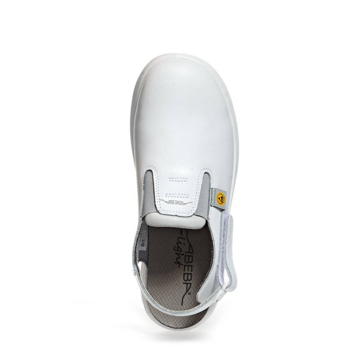 Color:white with steel cap, Size:46