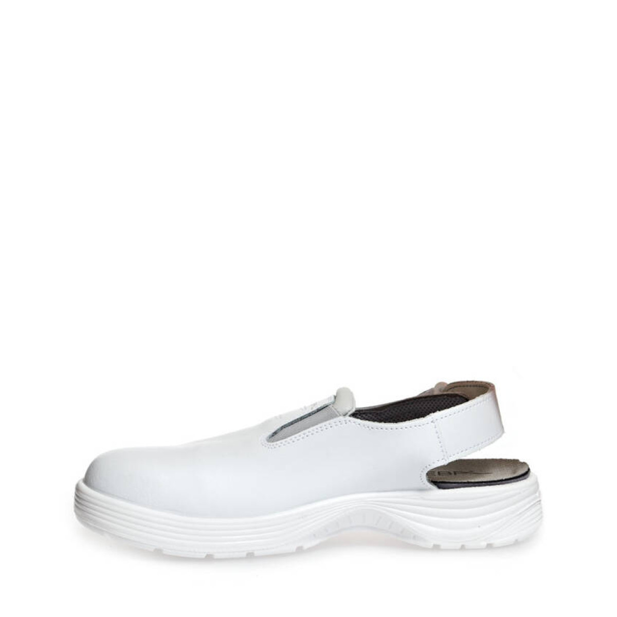 Color:white with steel cap, Size:47