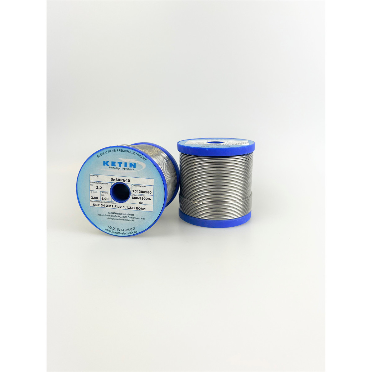 KETIN® Sn60Pb40 solder wire KDF 34 XM1