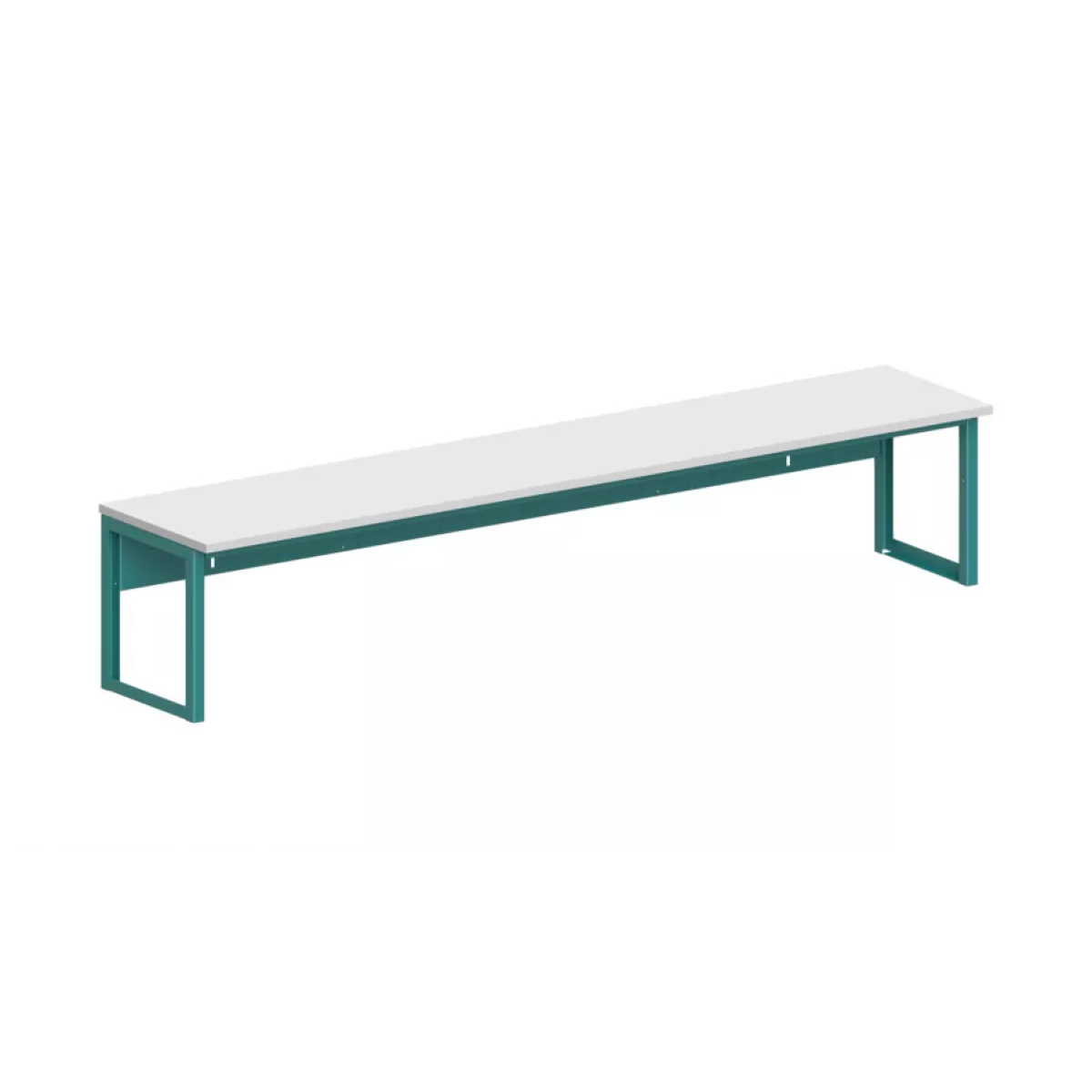 Gestellfarbe:wasserblau, Tiefe x Breite:400x2000 mm