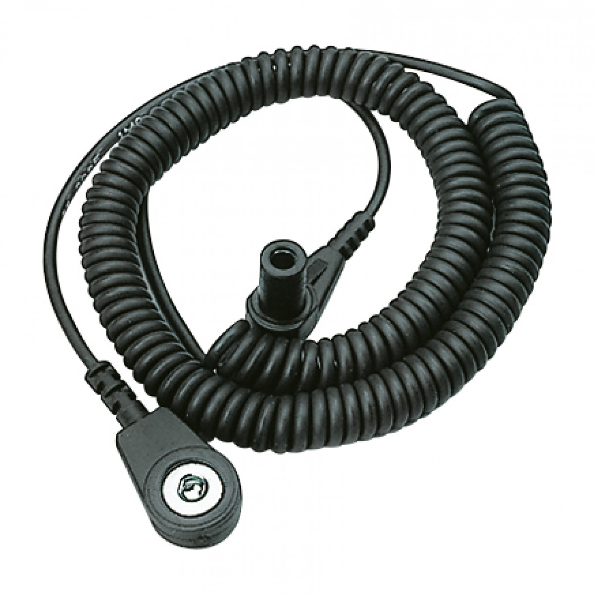 ESD spiral cable with socket