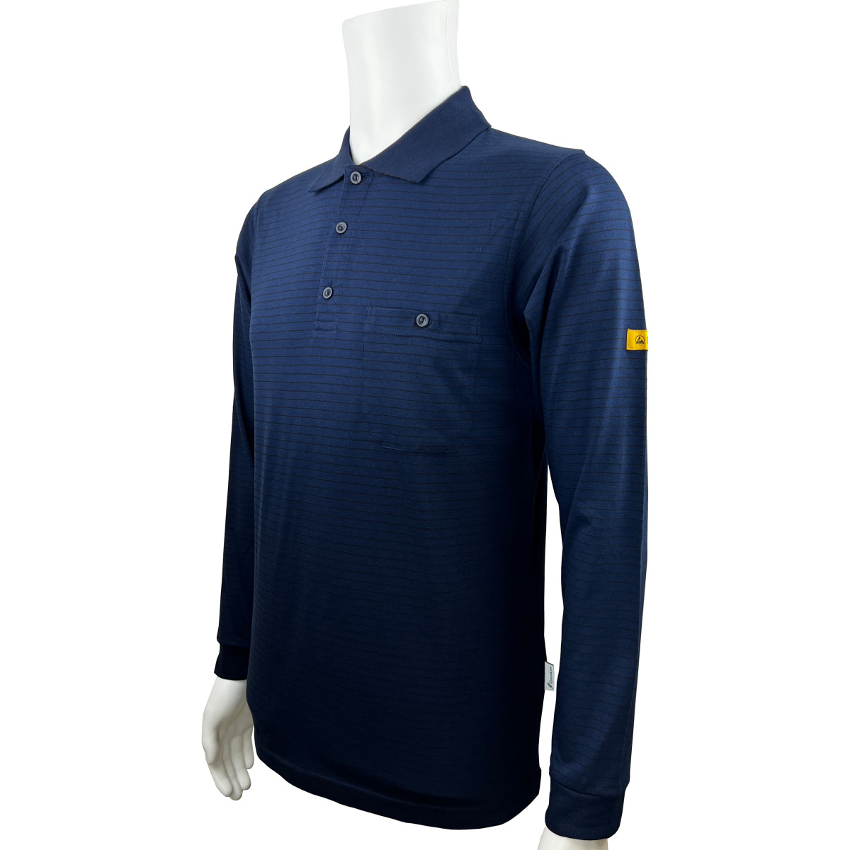 KETEX® ladies' and men's polo shirt long sleeve navy